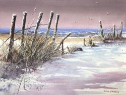 2022-01 Winter am Strand  (36x46 cm)